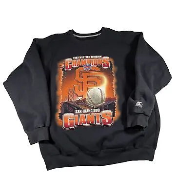 Vtg 90s Starter San Francisco Giants Pullover Xl 1997 Baseball Mlb Usa Champions • $74.99