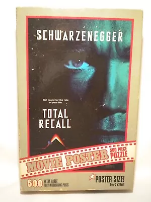 FACTORY SEALED Vintage 1990 Total Recall Movie Poster Size Puzzle Schwarzenegger • $39.99