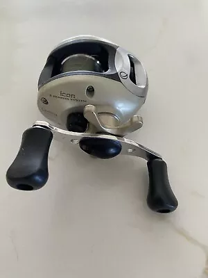 Quantum Icon IC200 A Icon Fishing Reel Works. Broken Foot. See Picture. As Is • $0.99