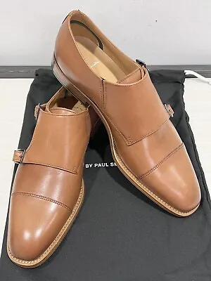 Nwb Ps Paul Smith “frank” Double Monk Strap Cap Toe Shoes 9m — *spring Sale* • $248.50