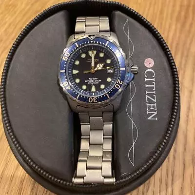 Citizen Promaster Cal.7878 Titanium Divers 200m Eco Drive Solar Mens Watch Auth • £313.96