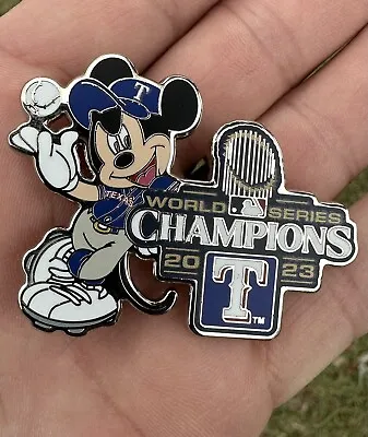 Disney/Mickey Mouse-Texas Rangers 2023 World Series Trading Pin • $15