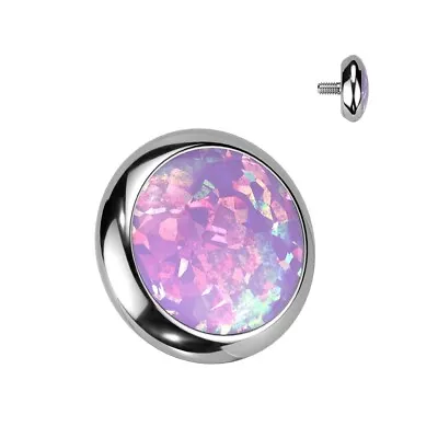 Purple Opal Titanium Microdermal Dermal Piercing Top  • $11.99