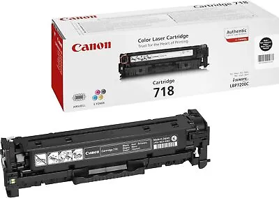 Canon Original Black Laser Toner Cartridge 718 226903 • £124.16