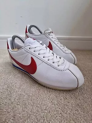 Nike Cortez Forrest Gump Trainers Mens 8 UK White 749571-154 • £39.99