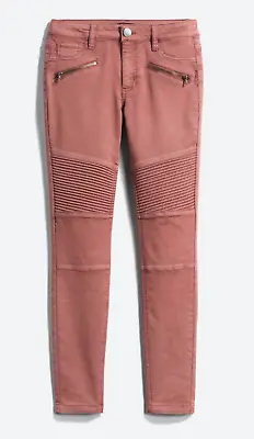 Tinsel Brian Moto Detail Skinny Pant Size 8 Pink Pants • $14.95