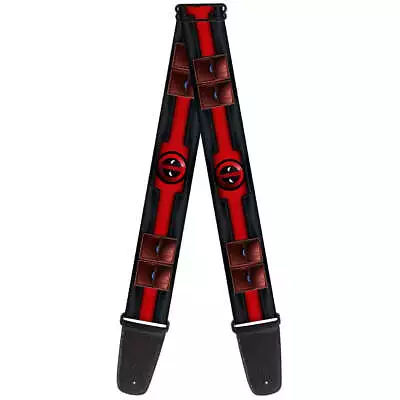 MARVEL DEADPOOL Guitar Strap - Deadpool Utility Belt Logo Pockets- WDP042 • $24.85