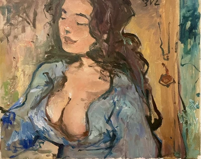$8000 • Buy Van Gogh Antique Style Woman Portrait Oil Painting Original Signed 16”x20 