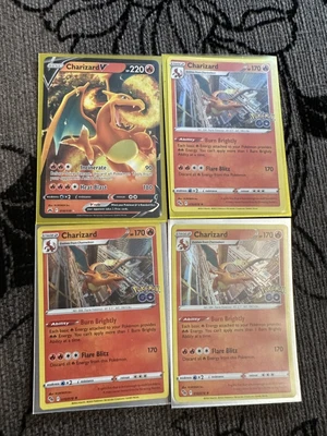 $1.25 • Buy Charizard Lot V Holo Pokemon Go Crown Zenith Mint