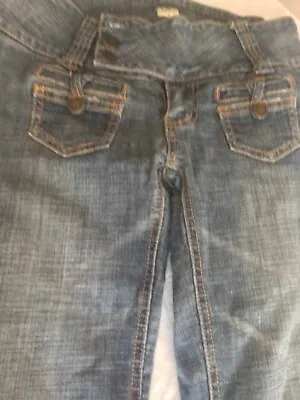 H2j Jeans Capry Denim Blue For Girls Doble Button Size1/2 Good Condition Preowne • $10