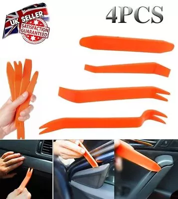 4x Car Trim Removal Tool Kit Door Clip Panel Body Stereo Audio Radio Pry Tools • £3.59