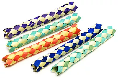 £7.28 • Buy 12 CHINESE FINGER TRAPS BAMBOO Party Favor Bird Parrot Toy Bird Cage Craft