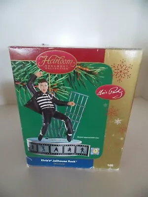 Musical Elvis Presley Jailhouse Rock Ornament With Box! Nice Collector's Piece!  • $17.10