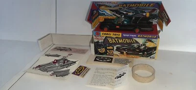 £195 • Buy Corgi 267 1st Edition 1967 Gloss Black Batmobile With Box, Plinth, Envelope.