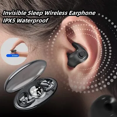 Invisible Sleep Wireless Earphone Bluetooth 5.3 Headphones Hidden Earbuds NEW • $17.88