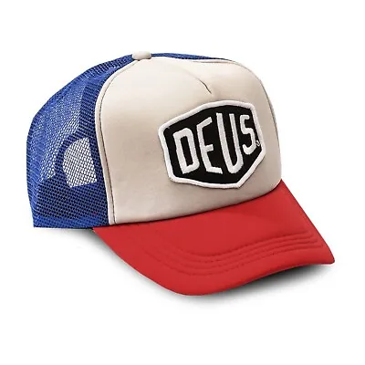 £27 • Buy DEUS - Baylands Trucker - Mens Hat - One Size - Red/Blue