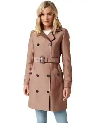$64 • Buy FOREVER NEW Juniper Structured Trench Coat Jacket Size 4