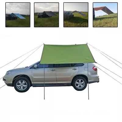 Army Green Car Roof Top Tent With Side Awning Perfect For Camping Lovers • $86.12