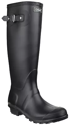 Cotswold Sandringham Black Ladies Waterproof Buckle Up Wellington Boot • £34.80