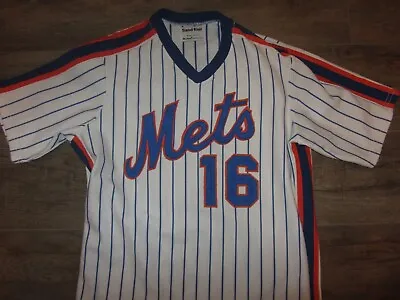 New York Mets Dwight Gooden Sand-Knit MLB Baseball Jersey 40 Sewn Doc Authentic • $89.98