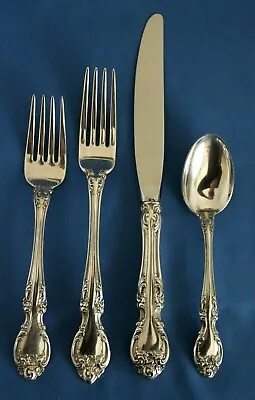 Gorham Melrose Sterling Silver 4 Piece Place Dinner Size Place Setting(s) • $159.95