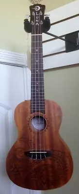 Luna Ukulele UKE TC MAH Tattoo Concert W/ Gig Bag • $99