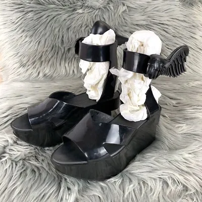 Vivienne Westwood Rocking Horse Wing Anglomania Melissa Black 22.5 Cm Sandals • $320