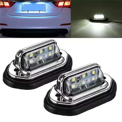 Car Signal Tail Light Lamp LED License Plate Light Waterproof For Truck Boat SUV • $11.81