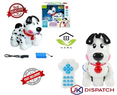 Remote Control Puppy Dog Programmed Learn Play Robot Walking Talking Touch • £22.99