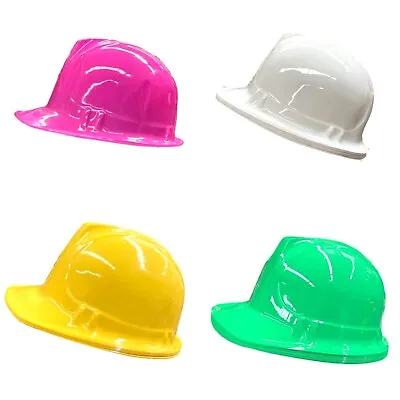 5x Kids Party Safety Cap Hat Helmet Construction Builder Work Party Pink Green • $19.95
