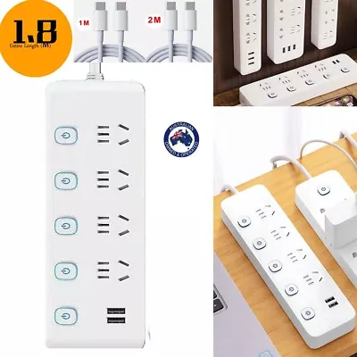 Surge Protector Power Board 4 Outlets USB Port Overload Protection Power Strip • $20.89