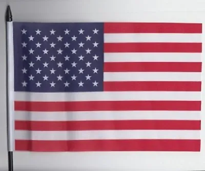 United States Of America USA Small Hand Held Flag 16cm X 11cm • £3.99