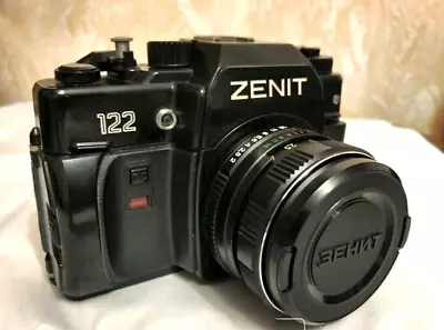 SLR Film Camera 35mm Tested Zenit-122 With Lens Helios 44 2/58 M42 Vintage Ussr • £157.59
