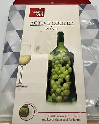 $26.98 • Buy Portable Cooler Wine/Bottle Chilling Sleeve Vacu Vin Rapid Ice Activated Travel