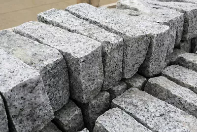 Silver Granite - 20cm X 10cm - Cobble Setts | Hand Dressed | Multi Sized Packs. • £228