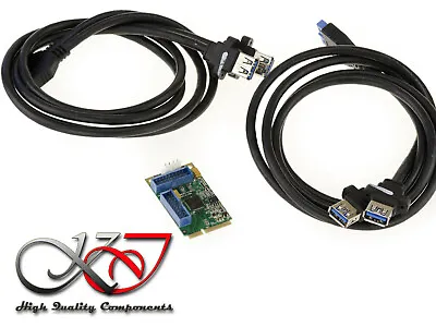 Card Minipcie - USB3 Superspeed - 4 Ports - Mini PCI Express - With Cables • $41