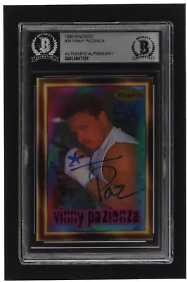 Vinny  Paz  Pazienza Signed 1996 Ringside #24 Inscribed  5x  (BGS) • $72.12