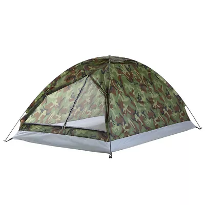 2Person Camping Tent Waterproof Room Outdoor Hiking Backpack Fishing UKSHIP J1B7 • £13.15