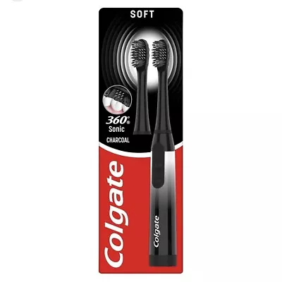 Colgate 360 Sonic Charcoal Battery Soft Toothbrush With One Replacealbe Head • £8