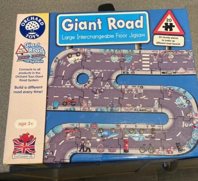 £6.99 • Buy Orchard Toys Giant Road Large Floor Jigsaw Puzzle - 20 Piece