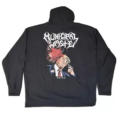 Municipal Waste Original Tour Hoodie - Independent Tag Men's 3XL Anti Trump • $32.05