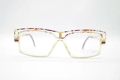 Vintage Cazal 365 Transparent Multi-Color Gold Oval Glasses Eyeglass Frame NOS • $73.82