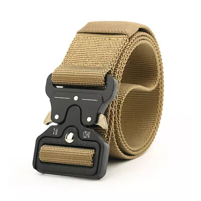 MEN Casual Military Tactical Army Adjustable Quick Release Belts Pants Waistband • $6.95