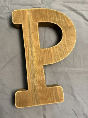 $9.80 • Buy Large Wooden Letters Word Alphabet Wall Hanging  Home Decor Letter E Brown Color