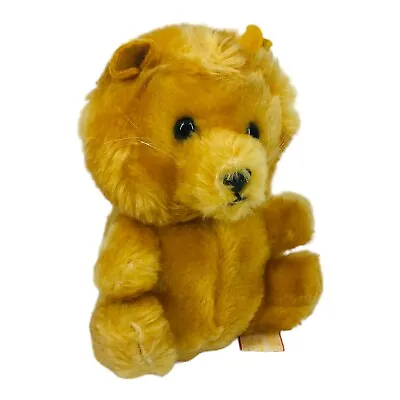 Vintage R Dakin Lion 5 Inch Plush Sitting Stuffed Animal Toy 1981 • $9.86