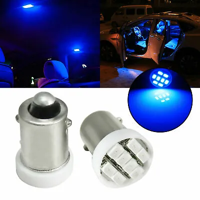 8-SMD Ice Blue LED Ba9s 64111 64136 Inner Car Map Dome Vanity Mirror Light Bulbs • $7.99