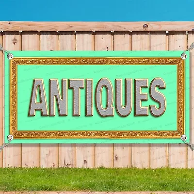 Vinyl Banner Multiple Sizes Antiques Business A Vintage Outdoor B2 • $149.94