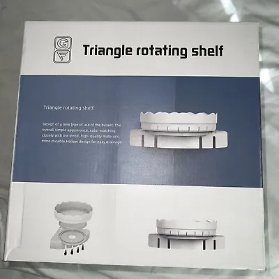 $17.65 • Buy 360° Rotating Triangle Bathroom Kitchen Toilet Shelf Corner Storage Rack Holder