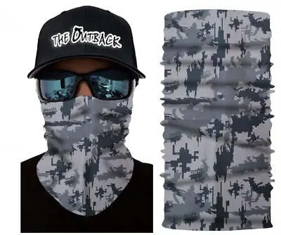 The Outback Neck Gaiter Veil Camo Balaclava Face Mask Shield Multicam Auscam • $5.19