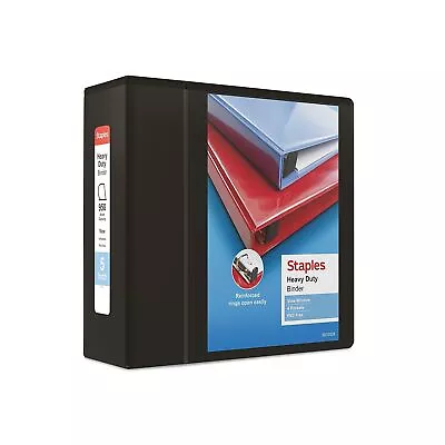 Staples Heavy Duty 5  3-Ring View Binder Black (24699) 82612 • $15.65